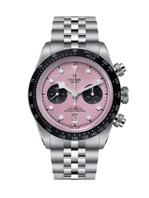 tudor chrono pink dial